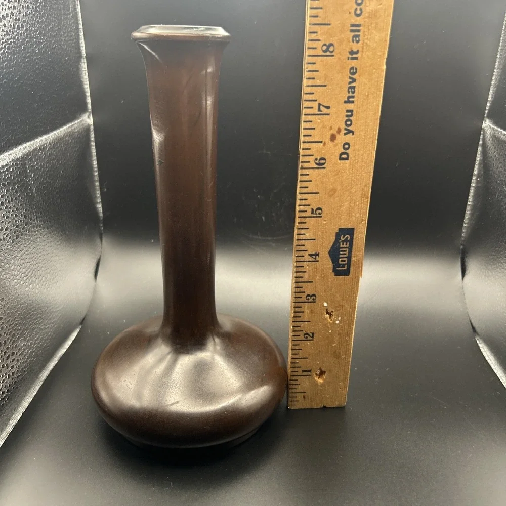 Vintage MCM Wooden Bud Vase 8